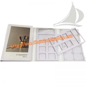 廠家設(shè)計全白色五折頁雙用型木地板樣品展示冊PY181(1